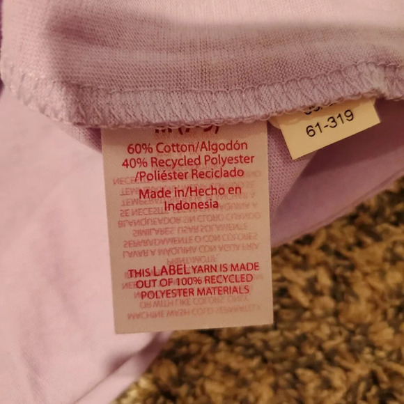 NWT NOBO Short Sleeved Crewneck Shirt Lavender Sunrise M(7-9) - Picture 3 of 6